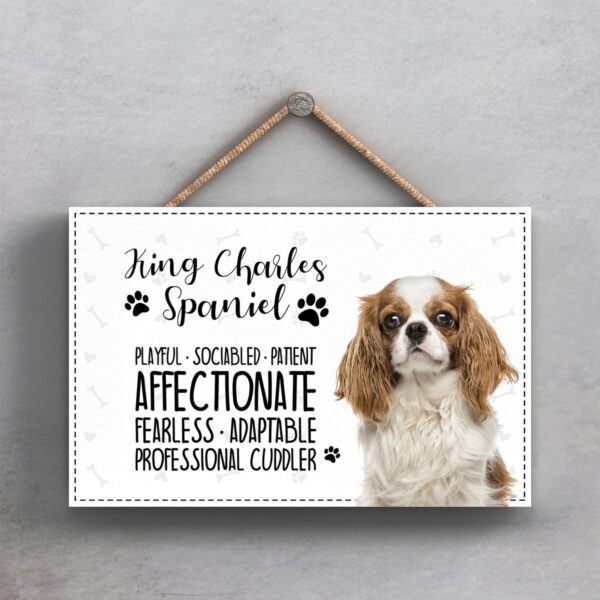 King Charles tekstplaatje l- Hondenras