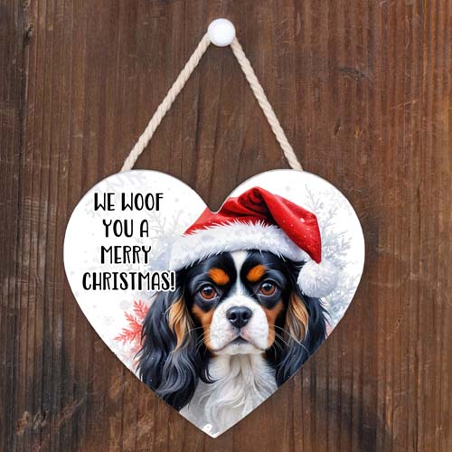 kersthanger King Charles - We woof you a merry Christmas