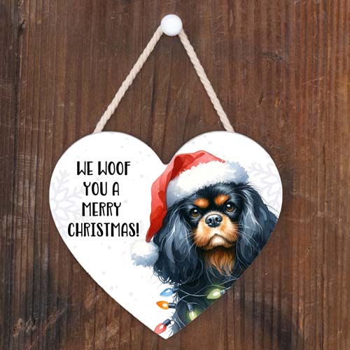 kersthanger King Charles - We woof you a merry Christmas